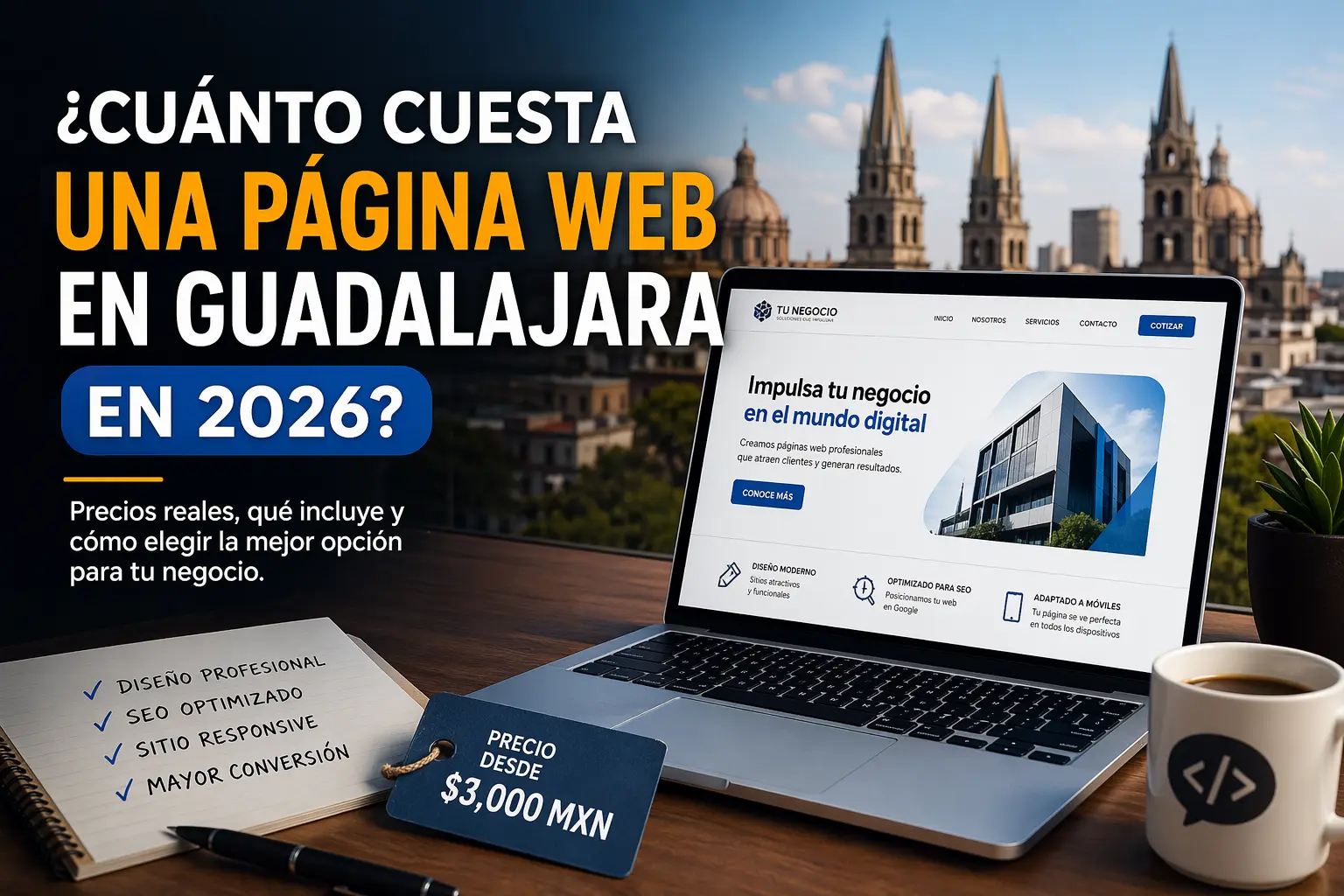 ¿Cuánto cuesta una página web en Guadalajara en 2026?